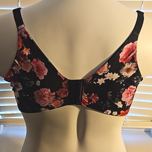 Torrid Curve 46D Plunge Push-Up Floral Pattern Bra - Picture 4 of 7